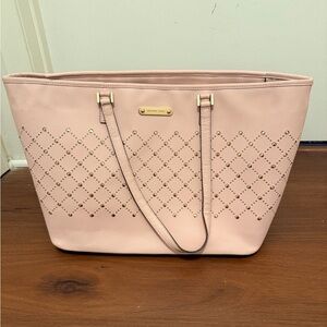 Michael Kors Blush Pink Tote with Gold Accents